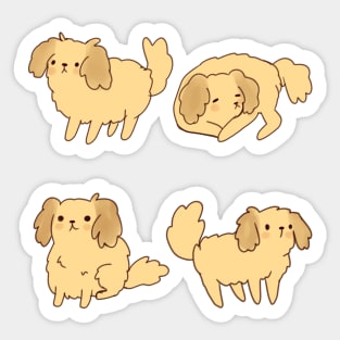 Cute American Cocker Spaniel pack Sticker